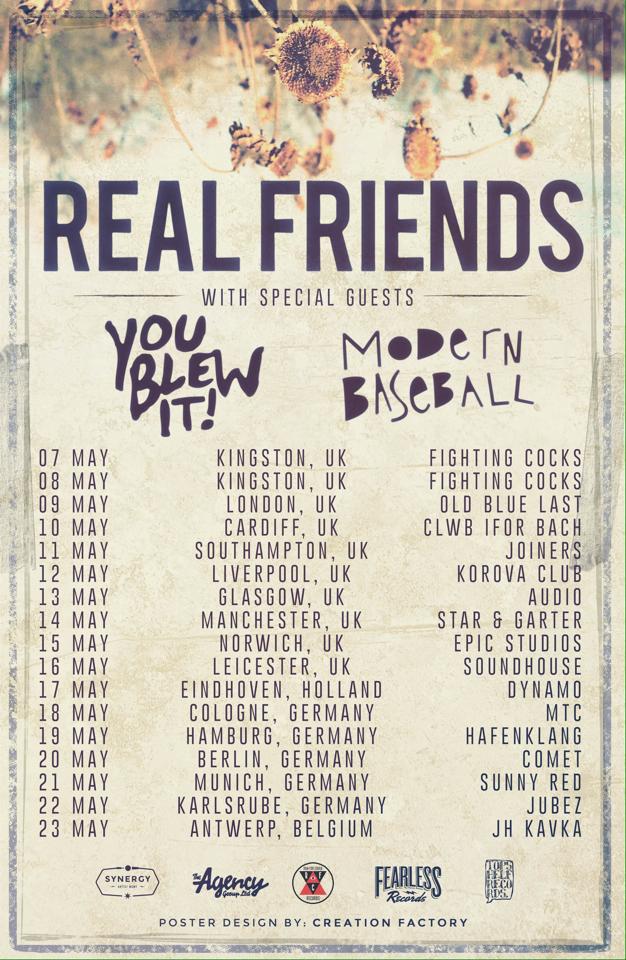 real friends uk tour
