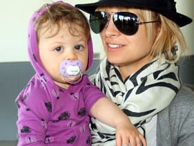 Nicole Richie with baby