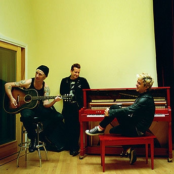 Green Day in the studio