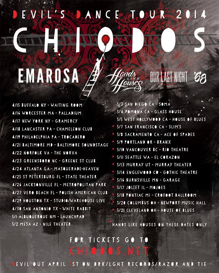 chiodos-tour-2014