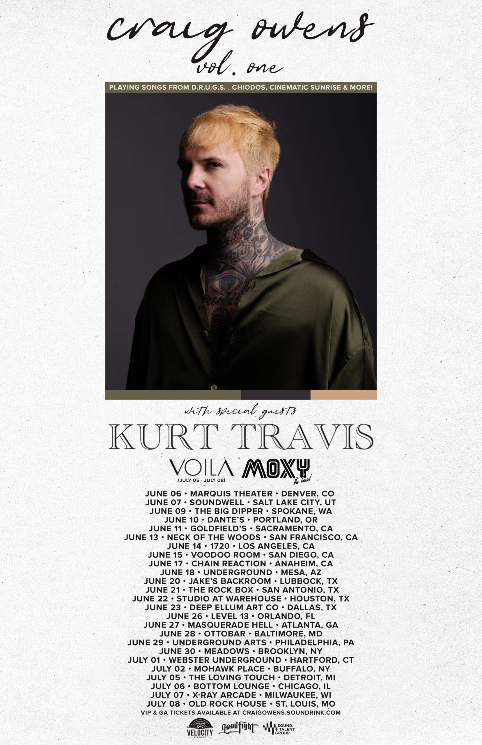 Craig Owens Tour Admat