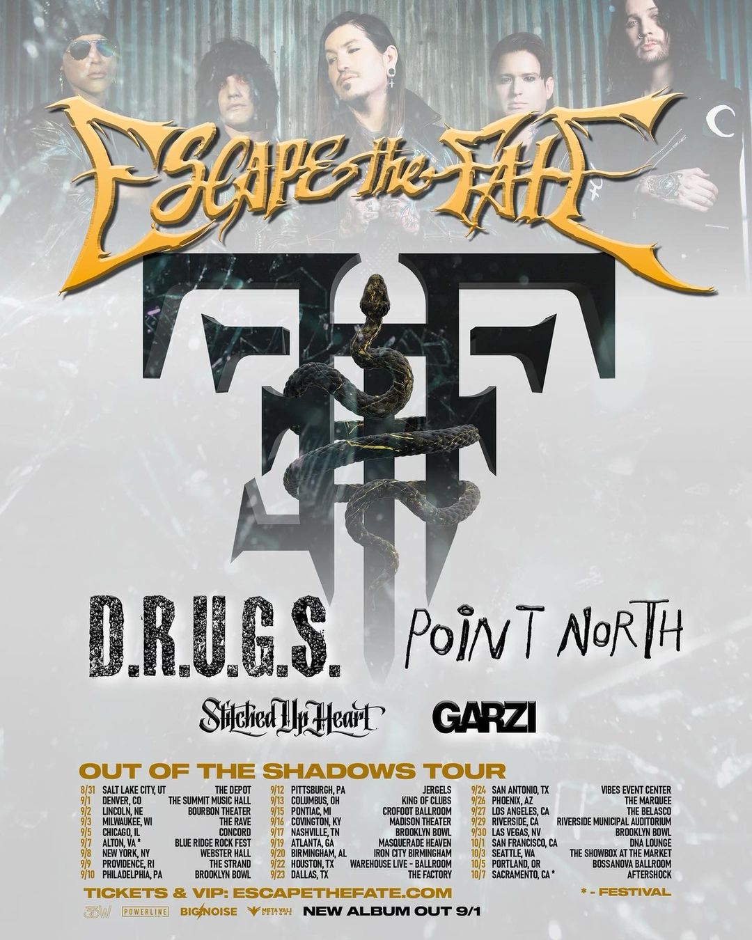 Escape The Fate Fall Tour