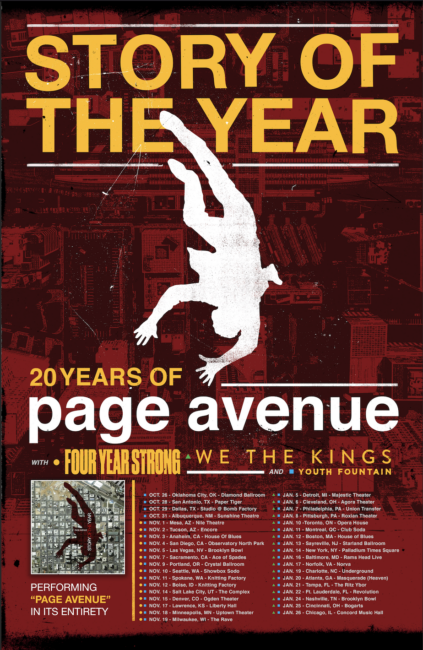 Story Of The Year Page Avenue Tour
