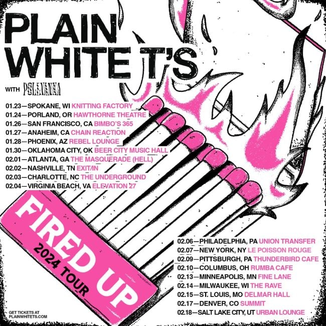 Idobi Com Free Alternative Pop Punk Metal And Indie Radio Stations   Plain White Ts Fired Up Tour 650x650 