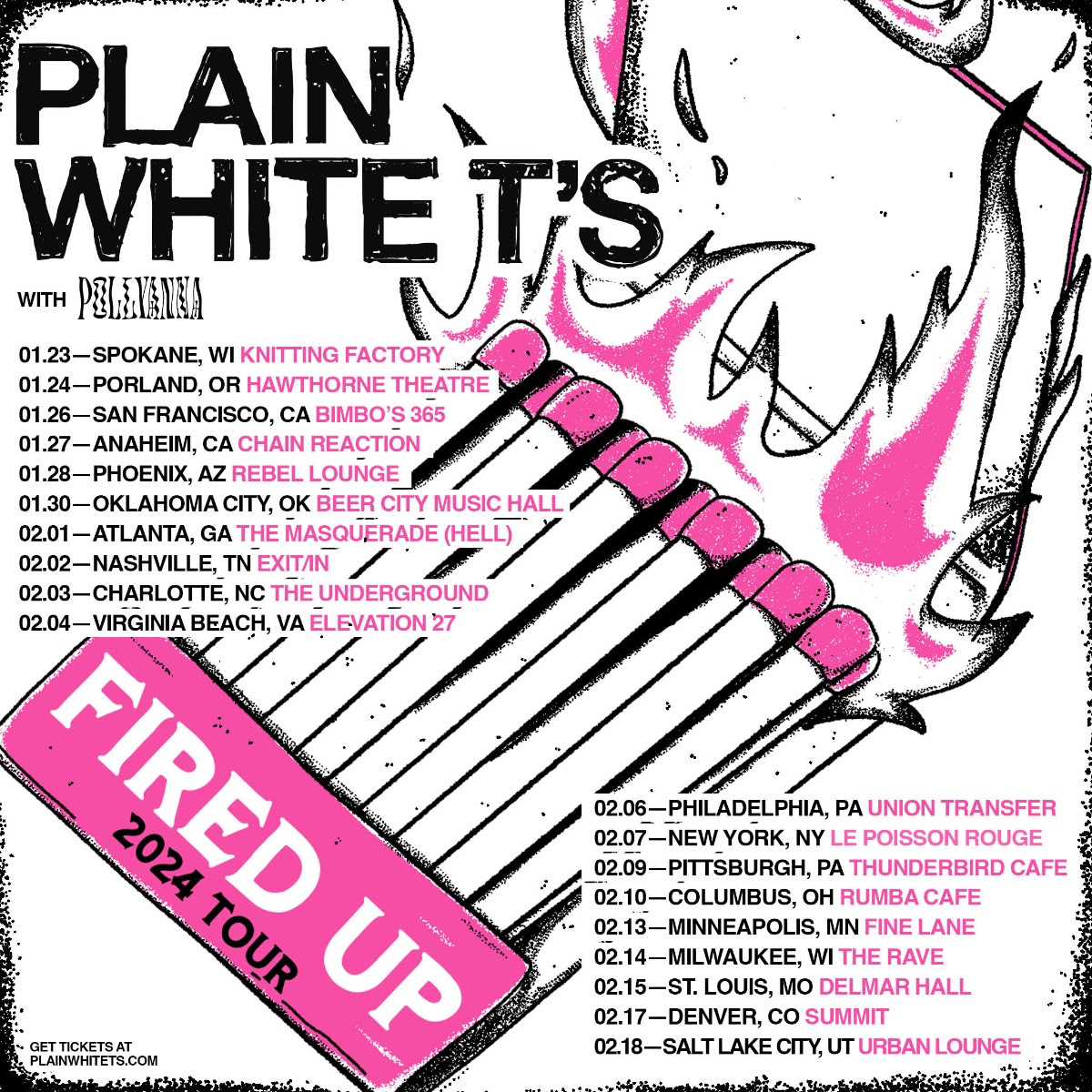 Plain White T's Fired Up Tour