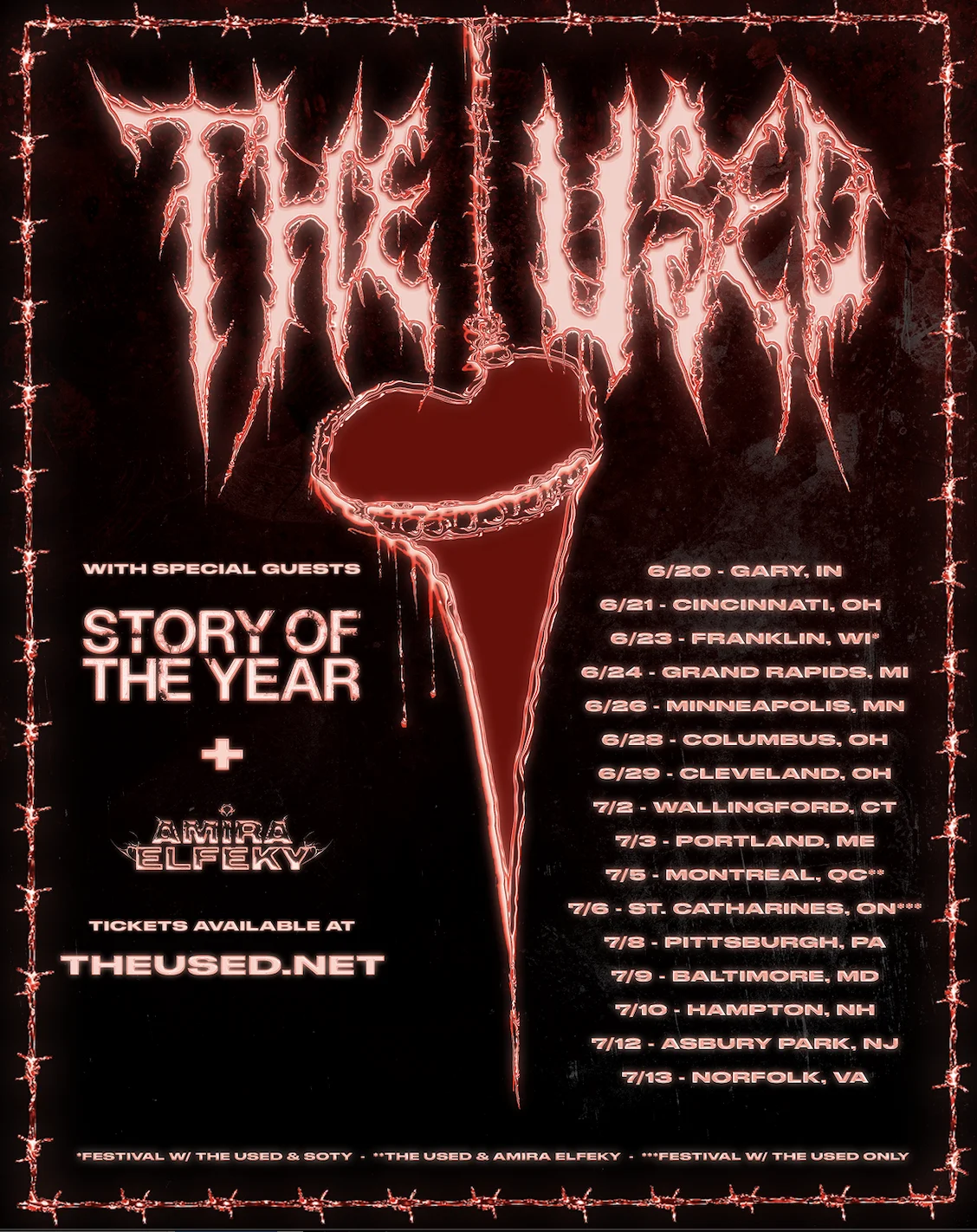 The Used tour
