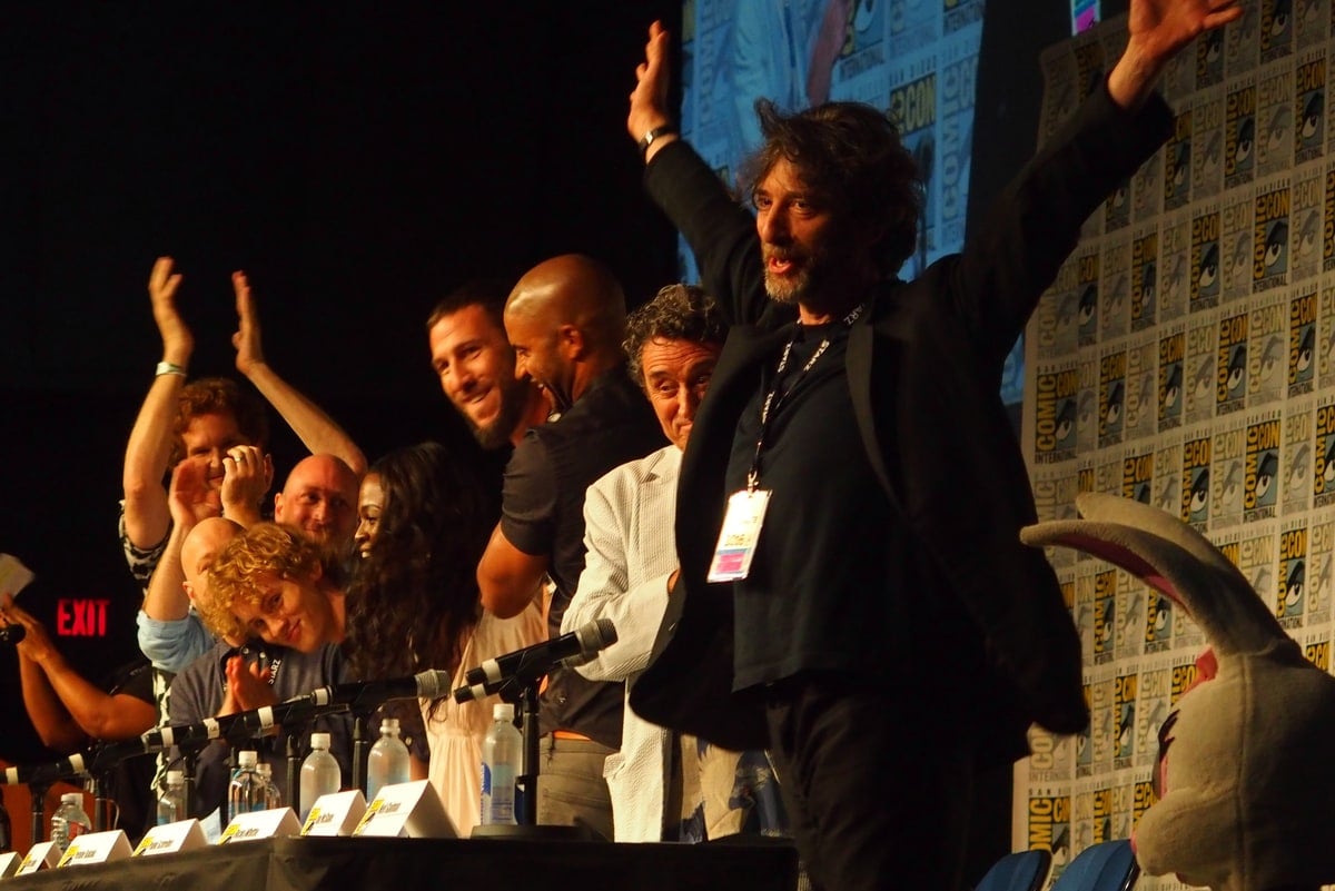 Neil Gaiman's American Gods panel. Photo credit: Dave Mass