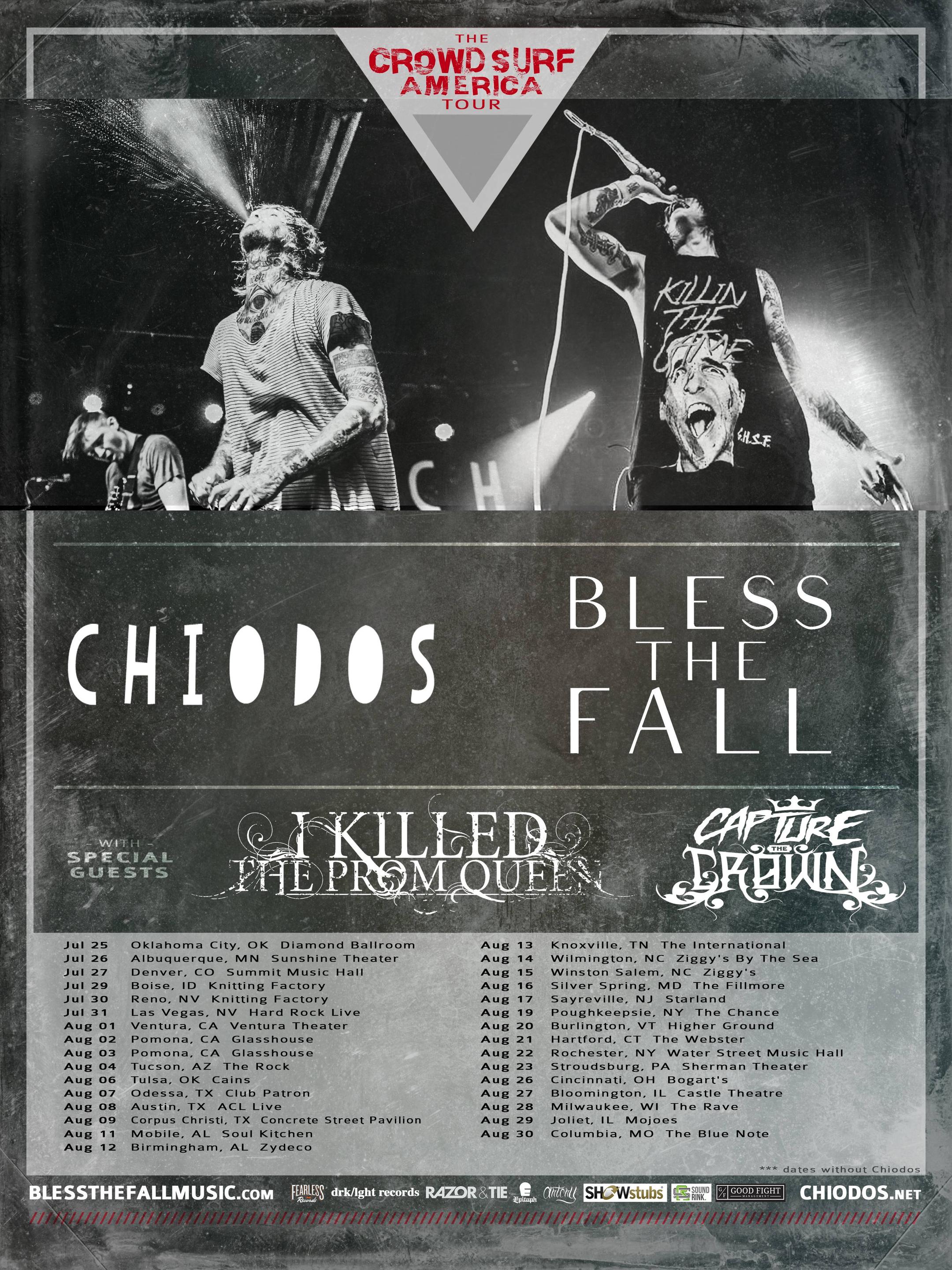 Chiodos announce coheadlining tour with blessthefall idobi Network