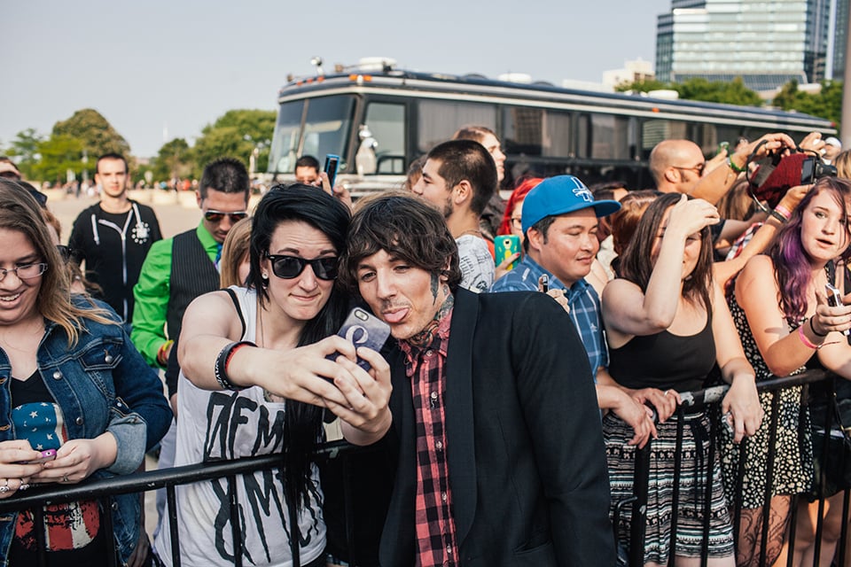 Oli getting in on the selfie action as well