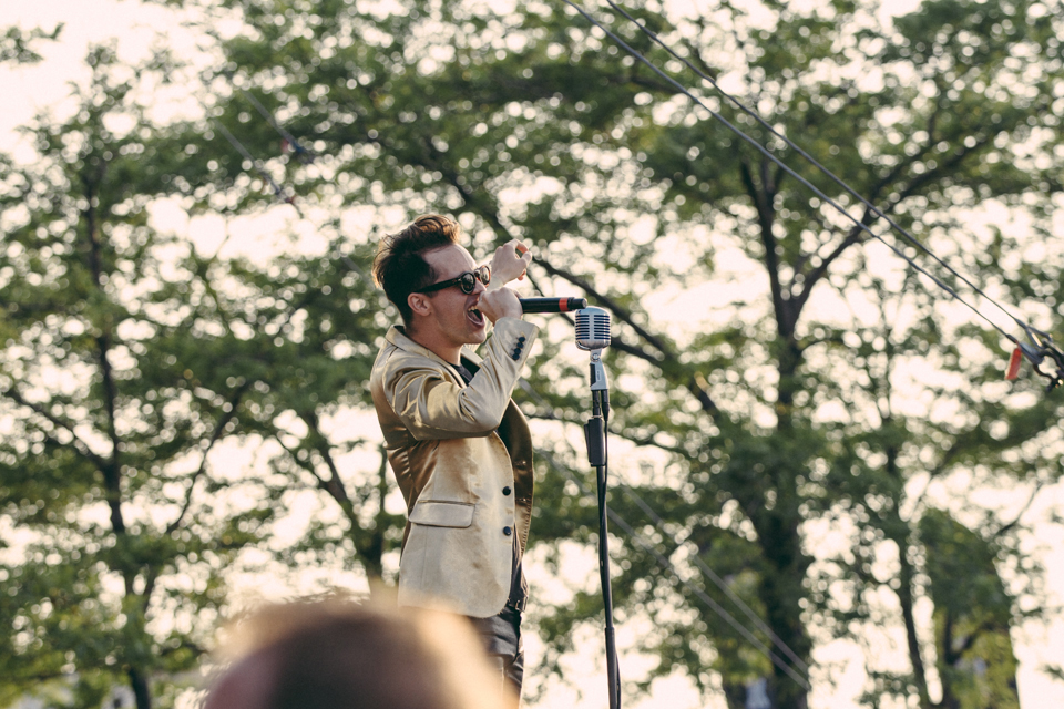 Brendon Urie performing