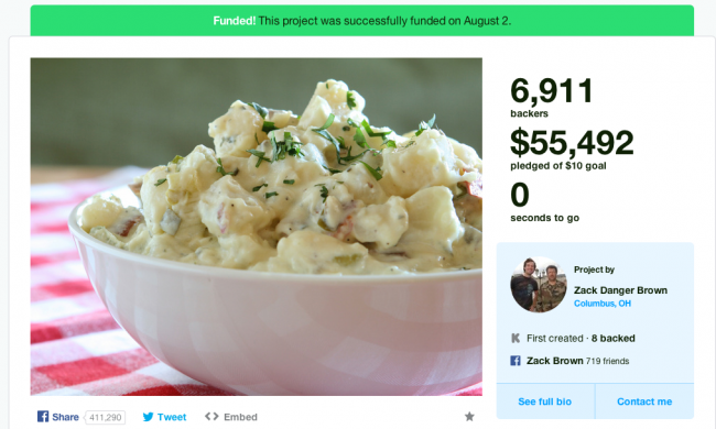 kickstarter potato salad