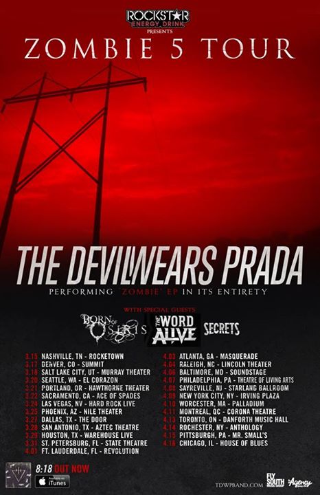 The Devil Wears Prada announce the Zombie 5 Tour, release new video - idobi  Network