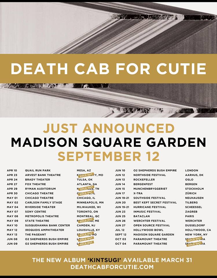 death cab for cutie tour 2015