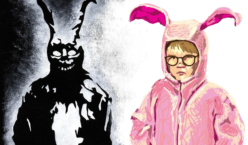 Ralphie credit: http://www.theteewarehouse.com/2012/11/ralphie-pink-bunny-suit/