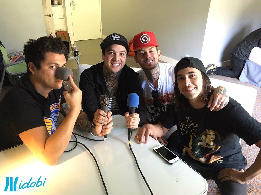 Pierce The Veil recording an idobi TxT!