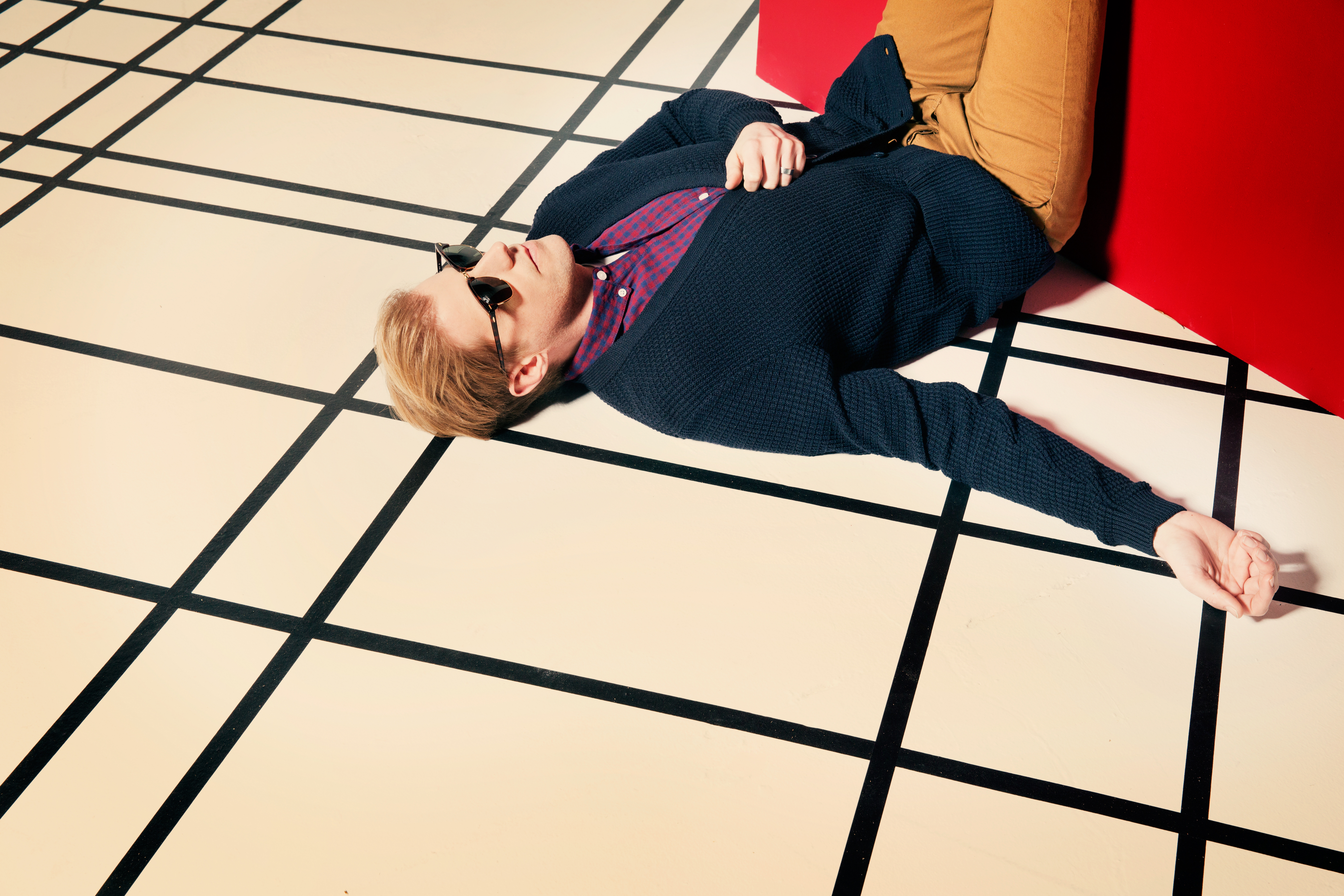 Andrew Lying on Ground (Credit Tamar Levine)