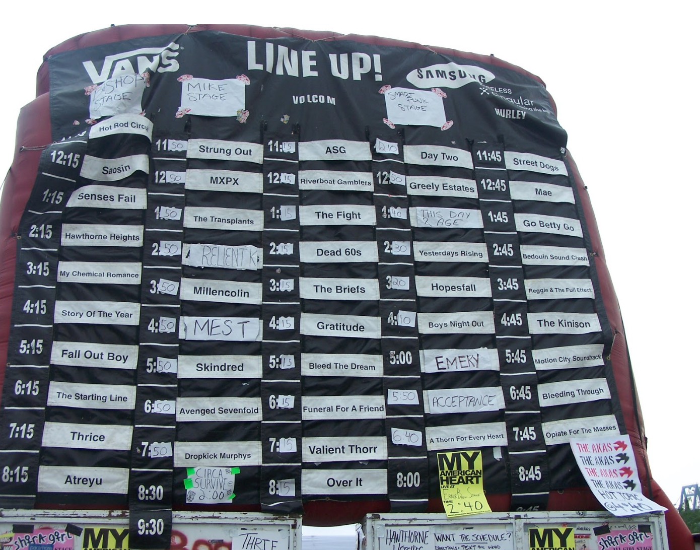 warped tour 2004 lineup