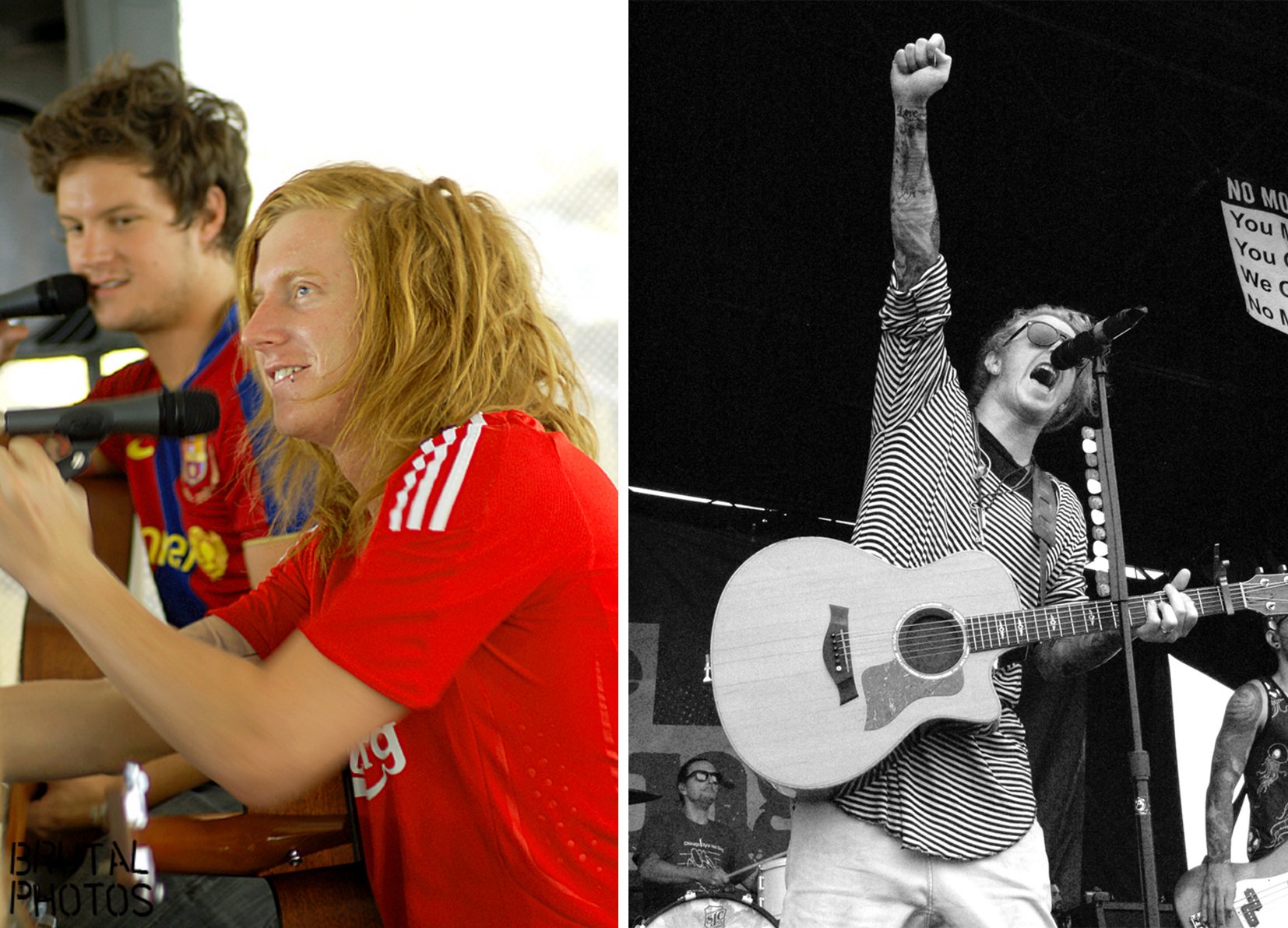 Travis Clark of We The Kings, 2008 vs. 2016