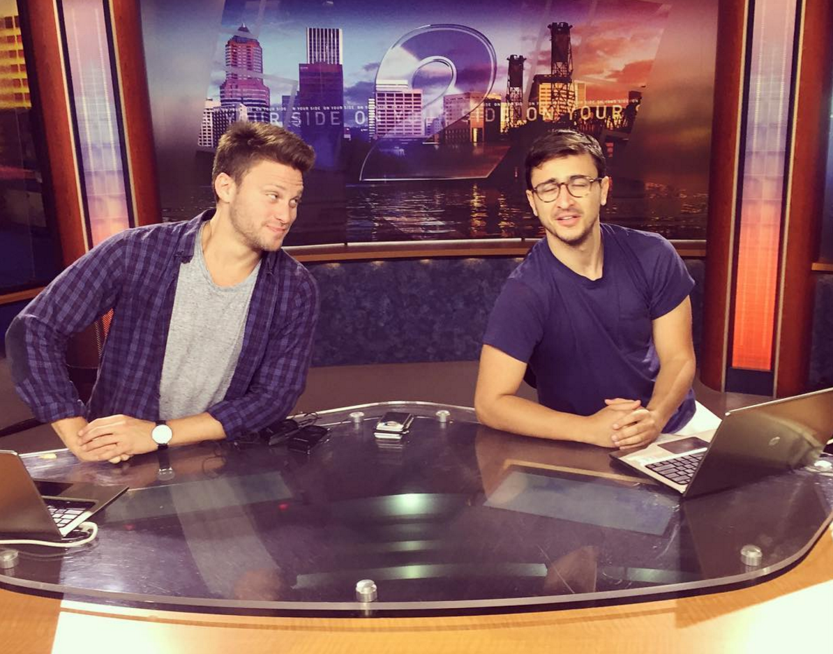 Jon Rudnitsky and Jake Nordwind. at Portland's Helium comedy club. Photo credit: Instagram