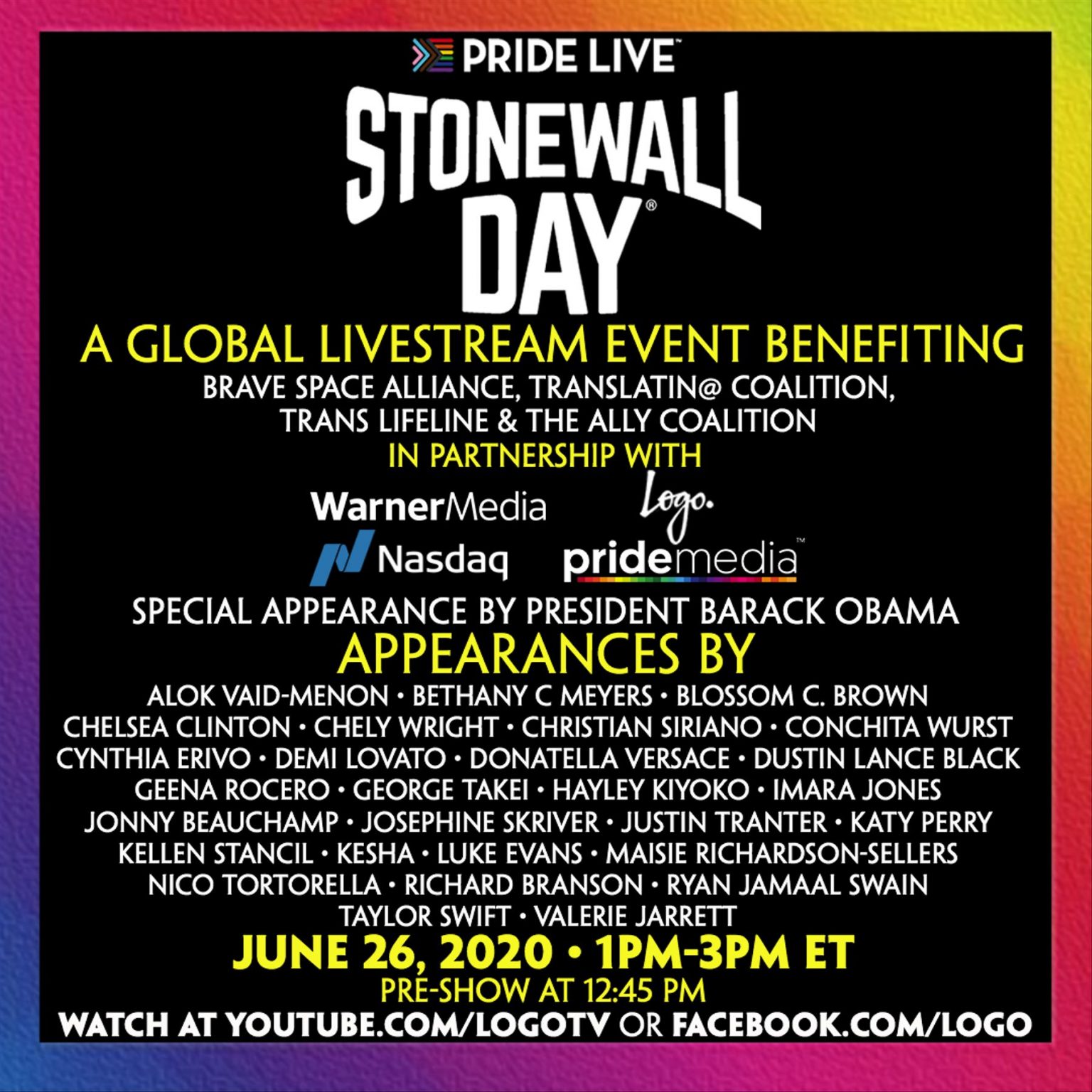 Pride Live and Pride Media’s Third Annual Stonewall Day idobi Network