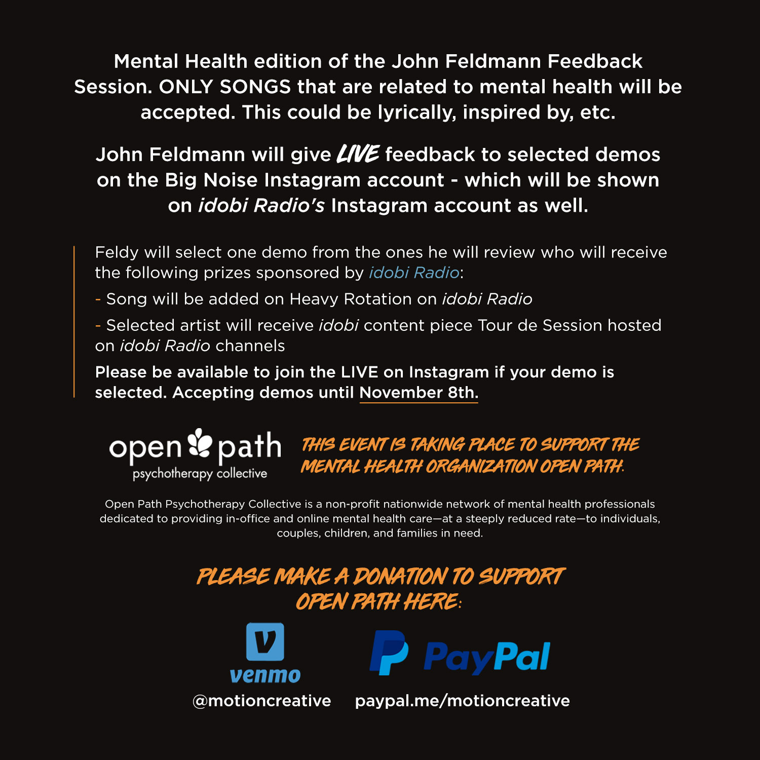 Win Demo Feedback from John Feldmann + idobi Radio Airplay for Your Song  About Mental Health - idobi Network